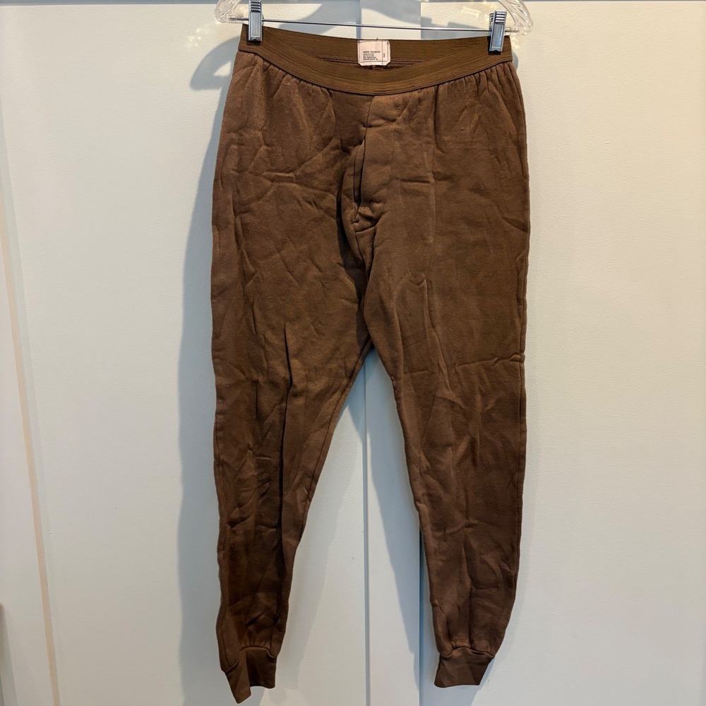 Usgi Ecwcs Base Layer Set Large Brown Military Po… - image 8